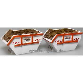 Set aus 2 Absetzmulden 10 cbm, Berlin Recyling  Geht alles!