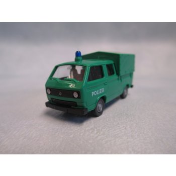 VW T3 Doppelkabine Pritsche/Plane, mit Aufdruck POLIZEI