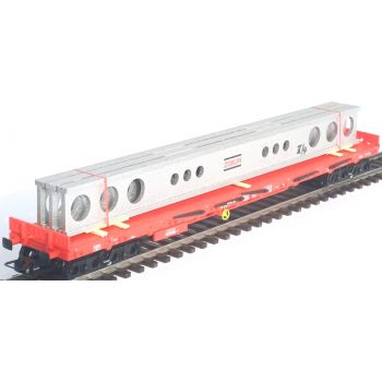 Ladegut System-Hallenträger ZÜBLIN auf Transportpaletten gelagert und mit Spannbändern gesichert, Länge ca. 200 mm