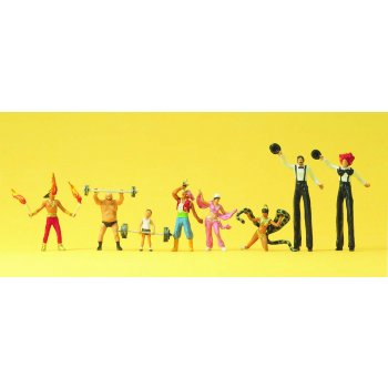 Gewichtheber Schwertschlucker Stelzenläufer