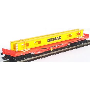 Ladegut Kranbauteil DEMAG auf Transportpaletten gelagert und mit Spannbändern gesichert, Länge ca. 200 mm