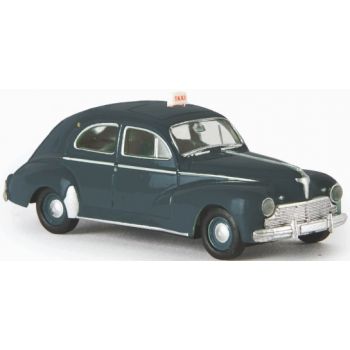 Peugeot 203, Taxi, anthrazitfarben, Baujahr 1948 (von Brekina)