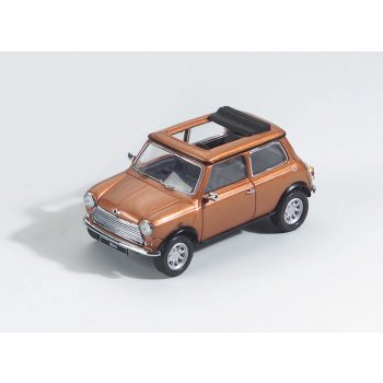 Mini Cooper mit Stoffdach, braunmet. M.1:43
