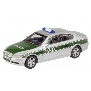 BMW 525i POLIZEI, silber/grün