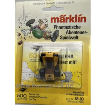 500 Jahre Post - Phantastische Abenteuer-Spielwelt, Fahrzeug Post mit Aufdruck 500 Jahre Post und Signet, Märklin Alpha