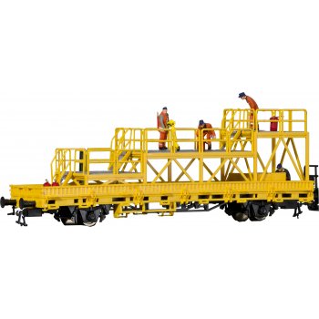 Niederbordwagen mit Arbeitsbühne GleisBau