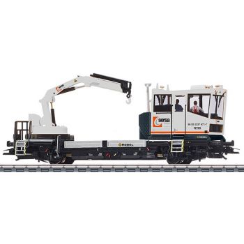 Robel Gleiskraftwagen 54.22 SERSA Version mit motorisch bewegtem Kran, Funktionsmodell für Zweilieter