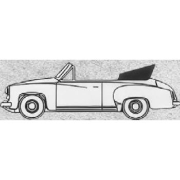 Wartburg 311 Cabriolet offen in weiß, Baujahr 1959
