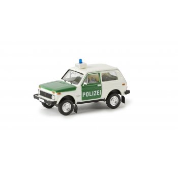 Lada Niva, POLIZEI, grün/weiß, TD