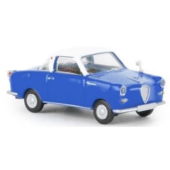 Goggomobil Coupe, signalblau/weiß