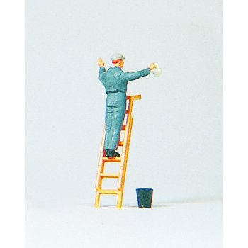 Wagenwäsche (auf Leiter)