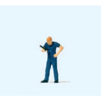 Feuerwehrmann mit Funkgerät