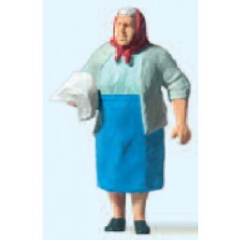 Zeitungsausträgerin