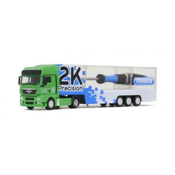 MAN TGX Eurokoffersattelzug, KUKKO, Kleinbongartz & Kaiser Remscheid, TURNUS (transparenter Aufbau mit Schraubendreher)