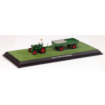 Diorama Deutz F1 mit Hänger, Figuren, M1:43