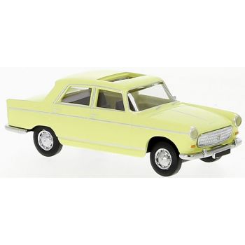 Peugeot 404, Schiebedach offen, hellgelb, Baujahr 1961