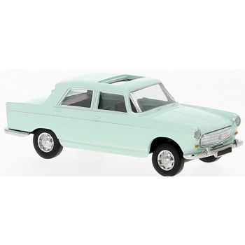 Peugeot 404, Schiebedach offen, pastellgrün, Baujahr 1961