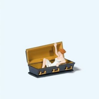 Weiblicher Vampir, Sargdeckel hebend