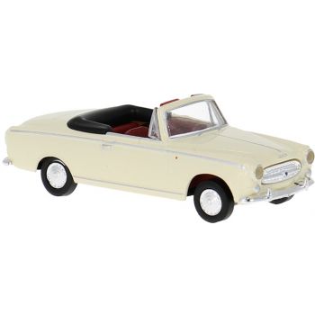 Peugeot 403 Cabrio, offen, perlweiß, Baujahr 1956