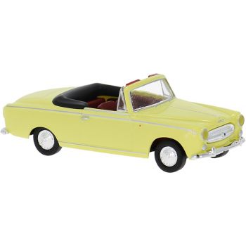 Peugeot 403 Cabriolet, offen, in hellgelb, Baujahr 1956