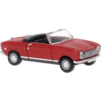 Peugeot 204 Cabriolet, offen, in rot, Baujahr 1967