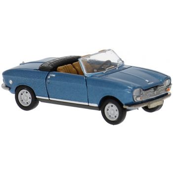 Peugeot 204 Cabrolet offenes Verdeck, seeblau metallic, Baujahr 1967
