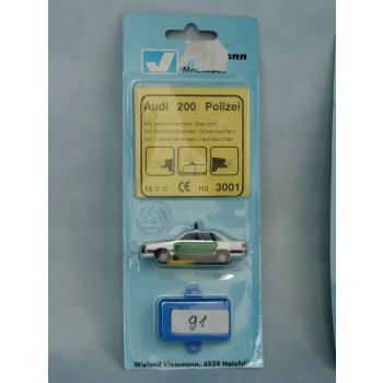 Audi 200 der POLIZEI Bundesausführung, funktionsfähiges Blaulicht, ELEKTRONIK