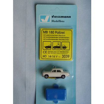 Mercedes 180 POLIZEI, ELEKTRONIK, funktionsfähiges Blaulicht