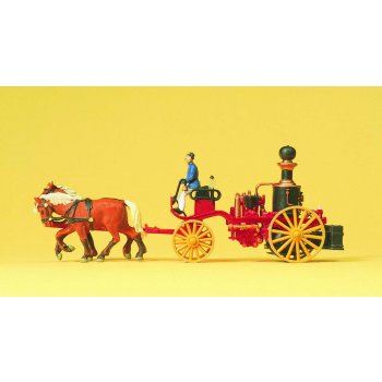 Feuerwehr-Gespann (Dampfspritze um 1900)