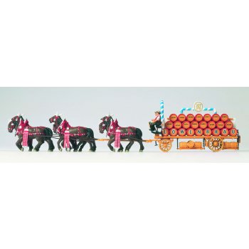 Brauereiwagen Löwenbräu, sechsspännig