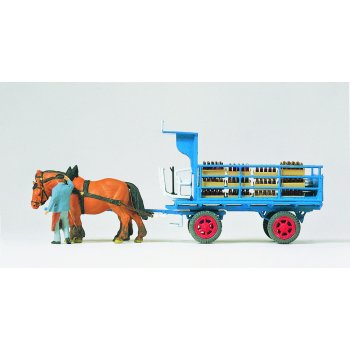 Brauereigespann zweispännig, Landwehr-Bier