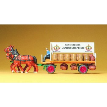 Pferdegespann Bierwagen Landwehr-Bräu