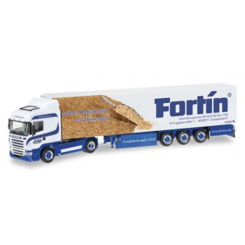 Scania R '13 HL Kühlkoffer-Sattelzug, Sturm / Fortin