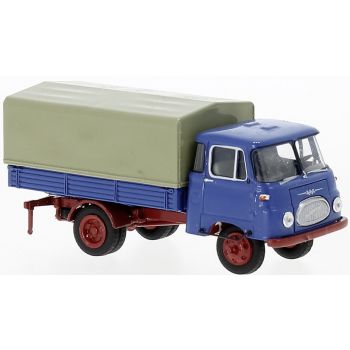 Robur LO 2500 Pritsche/Plane LKW, blau/rot, Baujahr 1961