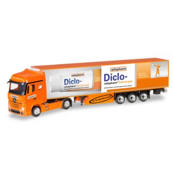 Mercedes-Benz Actros Bigspace, Koffer-Sattelzug, Ratiopharm - Diclo Schmerzgel