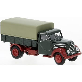 Robur Garant Pritsche/Plane LKW, grün/rot, Baujahr 1953