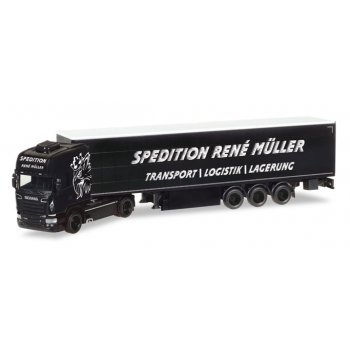 Scania R '13 TL Gardinenplanen-Sattelzug, Rene Müller Transporte