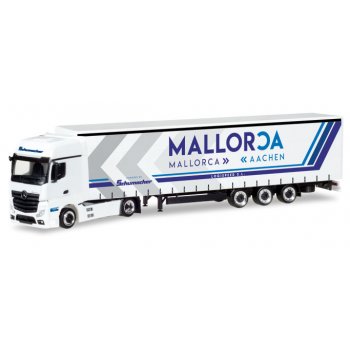 Mercedes-Benz Actros Gigaspace Lowliner-Sattelzug, Logispeed S.L. / Spedition Schumacher - Mallorca - Aachen