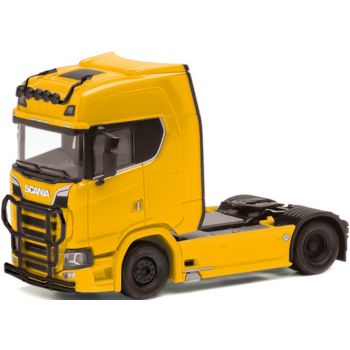 Scania CS20 HD Zugmaschine mit Lampenbügel und Rammschutz 2achs, ginstergelb