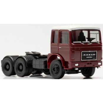 Roman Diesel 3achs Zugmaschine, weinrot, Dach weiß