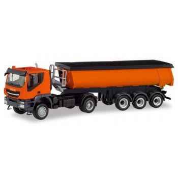 Iveco Trakker 4x4 Thermomulden-Sattelzug, kommunalorange