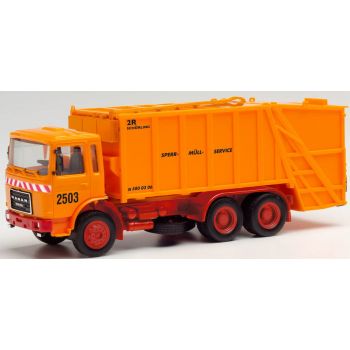 Roman Diesel Pressmüllwagen, Sperr Müll Service - 2503 - kommunalorange, bedruckt