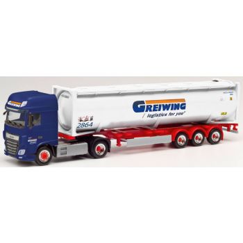 DAF XF SSC Euro6 40ft. Drucksilocontainer-Sattelzug, Greiwing - logistics für you, Greven - Nordrhein-Westfalen