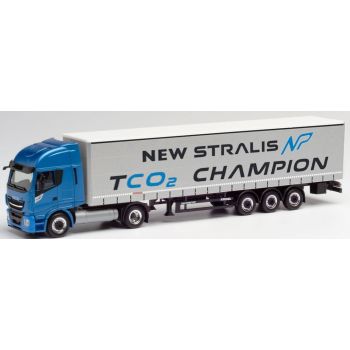 Iveco Stralis NP 460 Gardinenplanen-Sattelzug, New Stralis TCO2 Champion