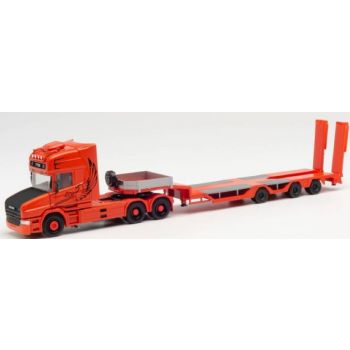 Scania Hauber TL Tieflade-Sattelzug, Spezialtransporte Sturm, Neufahrn - Bayern