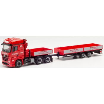 Mercedes-Benz Arocs L 6x4 mit Ladekran, Ballastpritsche und Tieflade-Anhänger, Scholpp, Stuttgart - Baden-Württemberg