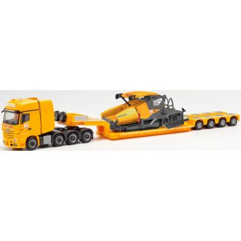 Mercedes-Benz Actros SLT Tieflade-Sattelzug beladen mit Vögele Typ 19003i Deckenfertiger 1900i, Max Bögl - Sengenthal, Bayern