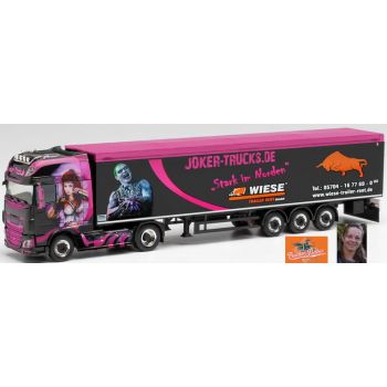 DAF XF SSC Schubboden-Sattelzug, Trucker Babe Tamara, Joker Trucks, Stavenhagen - Mecklenburg-Vorpommern