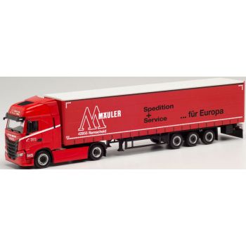 Iveco S-Way Gardinenplanen-Sattelzug, Spedition Gustav Mäuler, Remscheid - Nordrhein-Westfalen