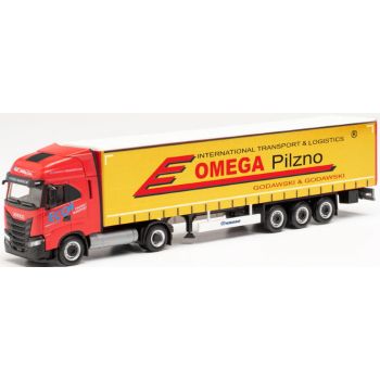 Iveco S-Way LNG Gardinenplanen-Sattelzug, Omega Pilzno International Transport Logistics, Pilzno - Polen